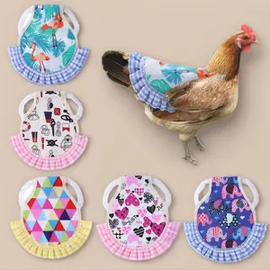 Adjustable Pet Chicken Saddle Vest, Comfortable Poultry Harness for Hens, Ducks & Geese, Assorted Colorful