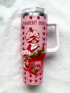 Strawberry Shortcake 40 oz Cup, Birthday Gift for Him or Her