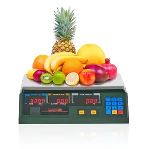 Electronic Price Computing Scale With 66 LB Capacity, Digital Deli Weight Scale, LED Display, Commercial Food And Produce Counting Scale For Retail Stores, Kitchens, Restaurants, Markets, Grocery Outlets, And Farmers