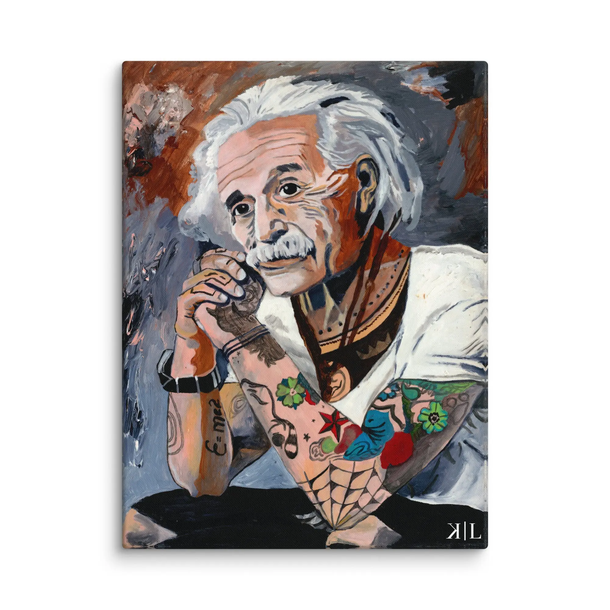 Hipster Einstein 18" x 24"
