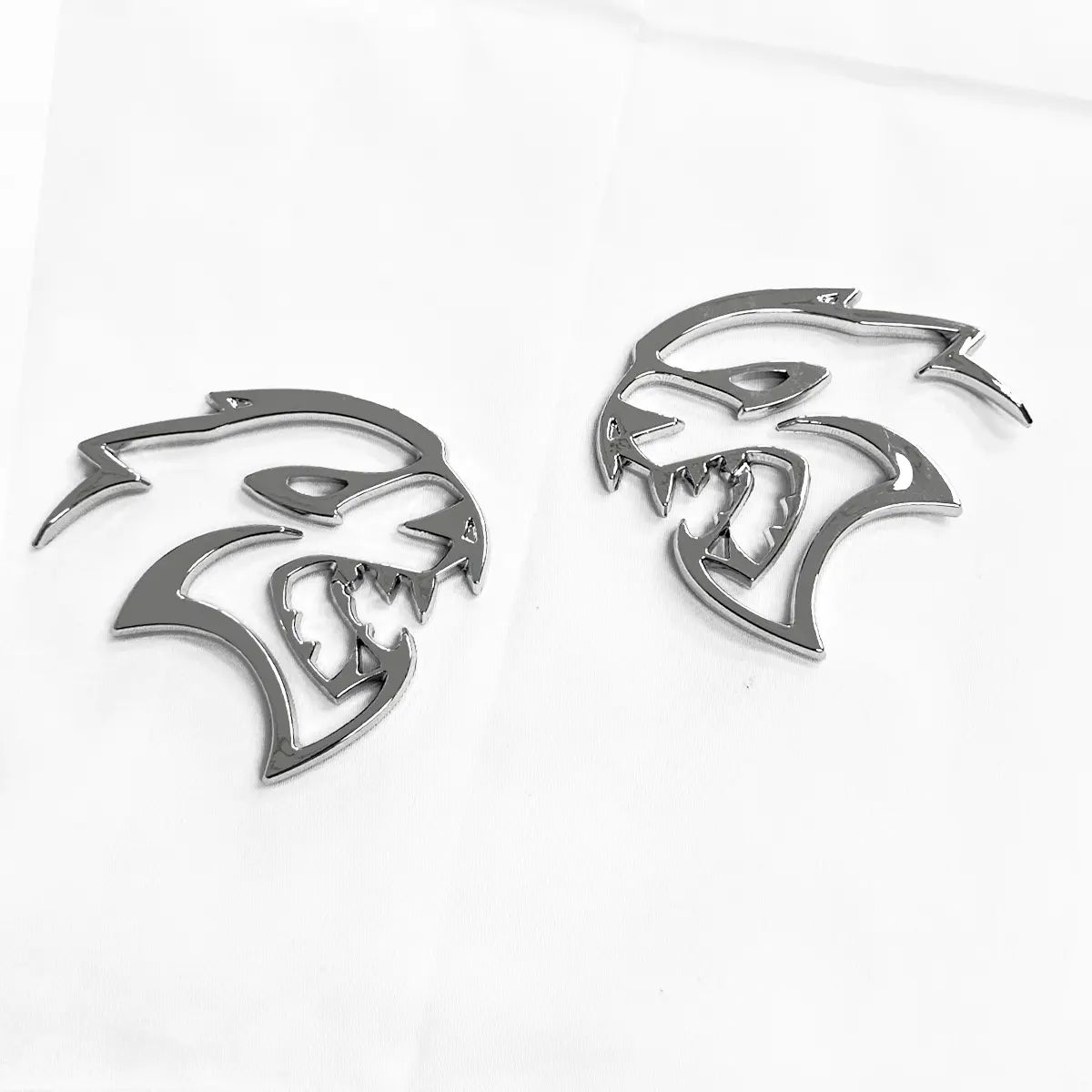 Hollow Emblem Badge Set, Car Exterior Sticker Accessory for 2020-2023 Dodge Challenger, Charger, Hellcat