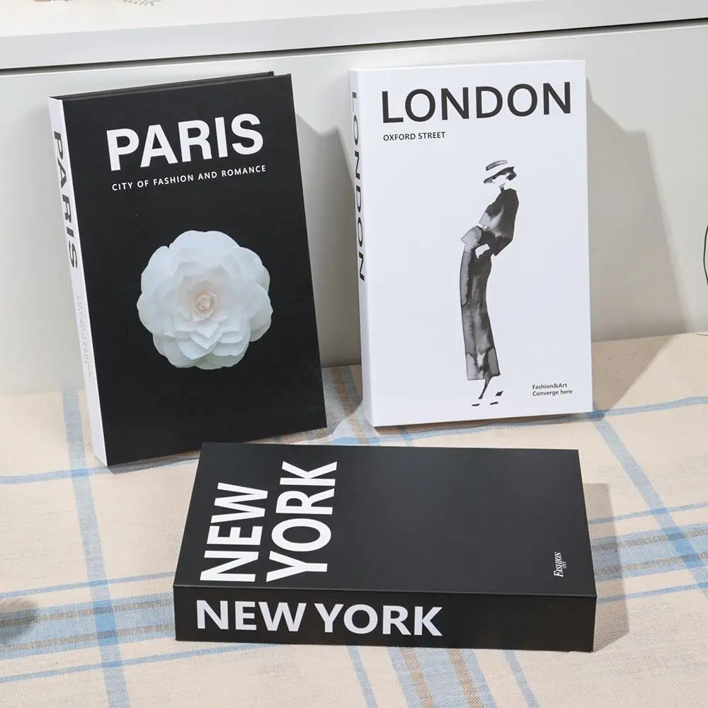 Modern Simple Decorative Book, 3 Counts/set Fashionable Fake Book, Photography Prop for Living Room Bedroom Office, Home Decor Accessory, Living Room Decoration, Interior Decoration Accessories, Home Decor Supplies