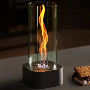 Portable Fire Pit, Desktop Fireplace with Flame Effect, Indoor & Outdoor Fireplace for Home Decor, Birthday & Housewarming Gift