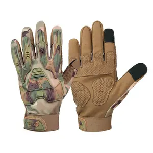 Adults' Camouflage Tactical Gloves - Breathable Mesh with Impact-Resistant Padding, Nonslip Grip & Touch Screen for Biking and Shooting