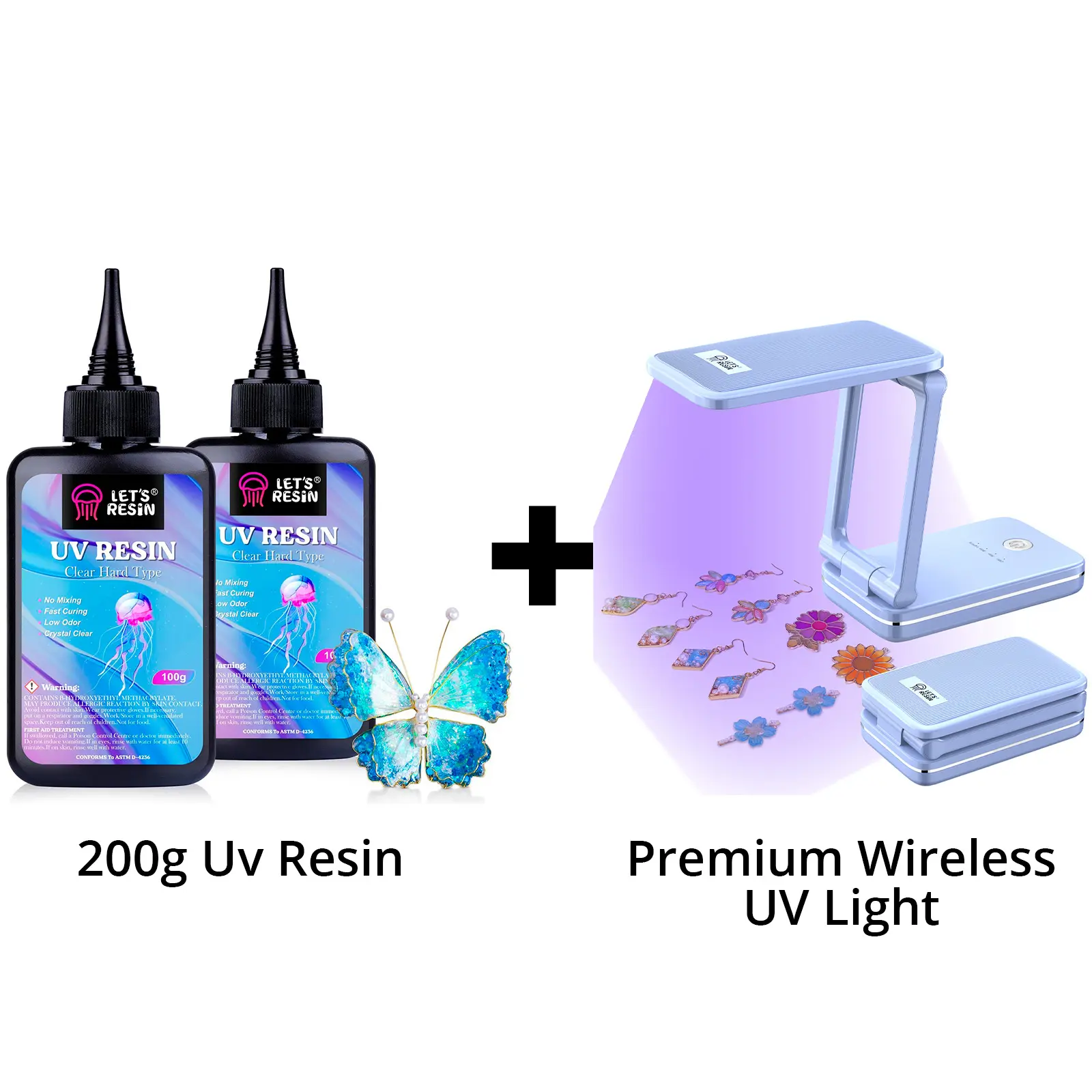 Wireless Foldable UV Light  With 200g UV Resin