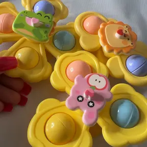 3 Pcs Suction Cup Spinner Toys, Fidget Sensory Toy for Toddlers 1-3, Bath & Dining Chair Toy, Early Education Birthday Gift for Boys Girls, Suitable for Daily Use of Baby