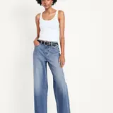Old Navy Women's Mid-Rise Wow Baggy Wide-Leg Jeans