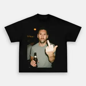 Messi After Hours Funny Graphic Printed T‑Shirt Retro Acid Snow Wash Oversized Heavyweight Cotton O‑Neck Short Sleeve Top Hip Hop Streetwear Trendy Casual Daily Sports Wear Unisex Fashion Accessories Tee For Men Women Soccer Fan 2026 New Gift