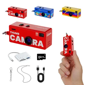Mini Keychain Digital Camera, 1080P Pocket-Size Camera w/ Multiple Filters, Free 16GB SD Card& Card reader included, perfect for gift