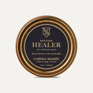 Caswell-Massey Healer All-Purpose Salve 1.5oz - Restores Moisture to Dry Cracked Skin with Beeswax & Essential Oils