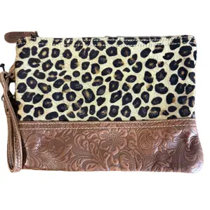 Leopard Print Wristlet