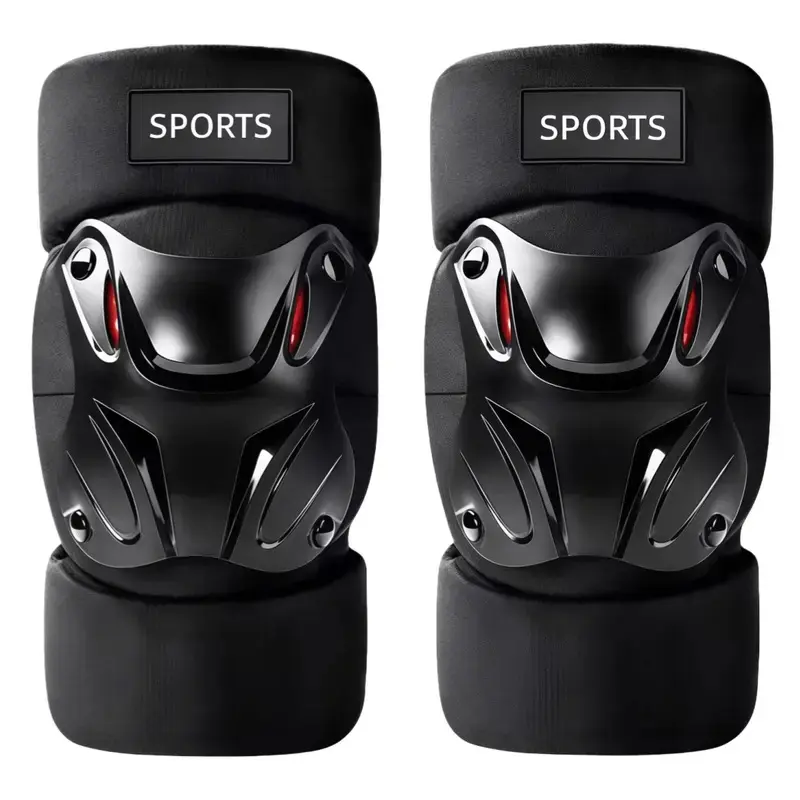 1 Pair Pack Sports Knee Protections - Snug Fit Duty Protective Gear for Cycling, Skateboard & Outdoor Activities (1 Size), One Size