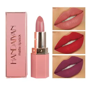 Matte Velvet Lipstick, Long-Lasting Non-Drying Lip Makeup with Lip Gloss Benefit
