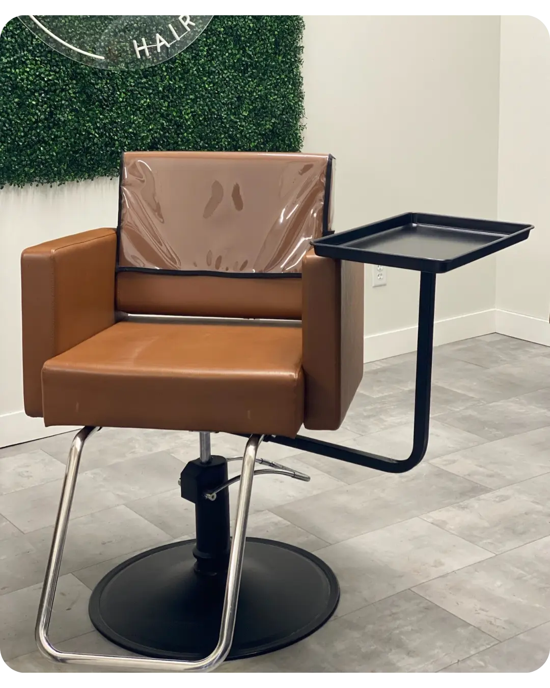 Quick Tray ELITE - No-Wheel Salon Tray with 280-Degree Swivel for Styling & Hair Color Application - Space Saving Design - Made in USA