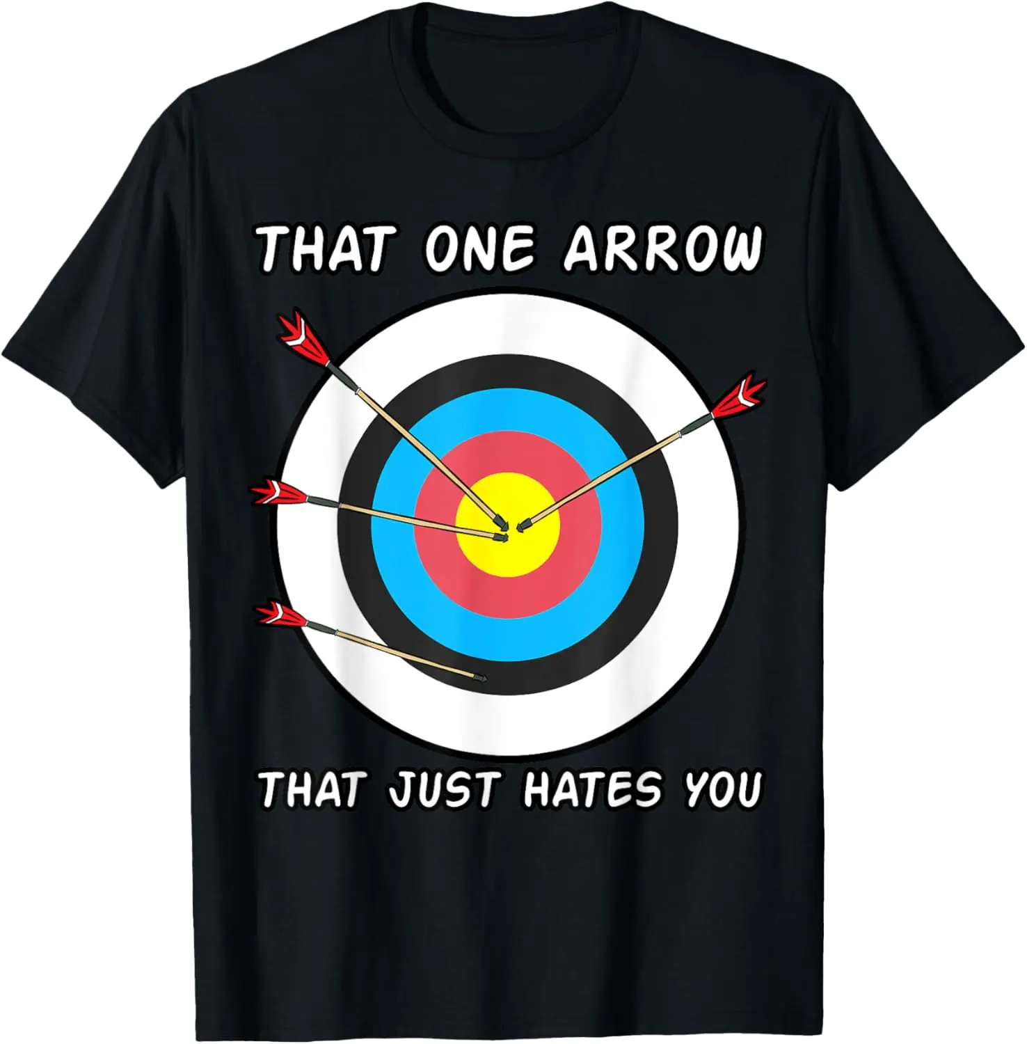 Archer Arrows Shirt Shooting Sport Crossbow Target Gift Idea Summer Casual Shortsleeve Cotton T-Shirt