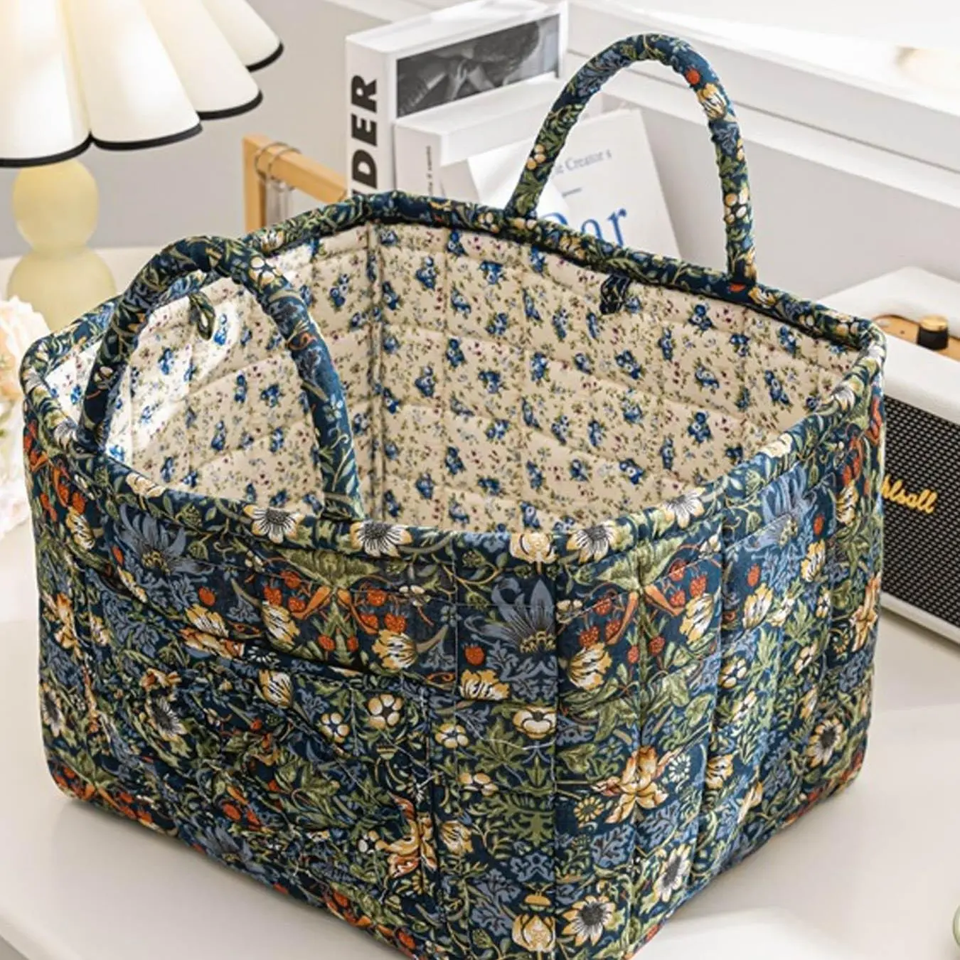 Car Interior Storage Basket, Clothing Book Work Supplies Home Organizer Bag, Space Saving Multi-Purpose Travel Car Accessory