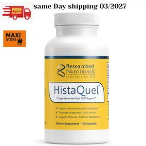 HistaQuel Mast Cell & Histamine Support Capsules | Researched Nutritionals | 120 Count, Natural Dietery supplement for Fitnss and healthcare