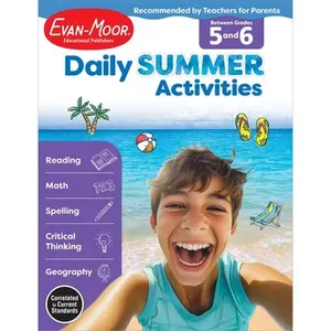 Daily Summer Activities Moving from 5th to 6th Gr -- Evan-Moor Educational Publishers, Paperback
