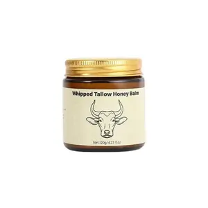Whipped Grass-Fed Beef Tallow Honey Balm - 4 Oz,Moisturizing Cream for Soft, Smooth Skin - Handmade All-Natural Moisturizer - Lavender,hydrating, comfort, moisture boost cream, luminous firming cream, body care, hydrating dry skin