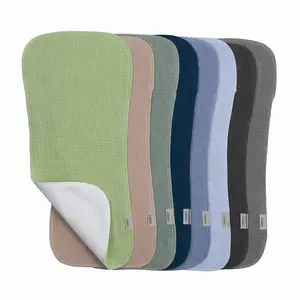 8 Pack Muslin Nursing Cloths – Soft Absorbent Baby Bibs & Towels, Breathable Drool & Spit-Up Cloths for Boys & Girls, Infant Feeding Essentials