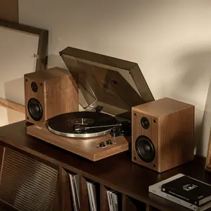 Arkrocket Cassini Bluetooth  Vinyl Turntable with 40Watt Stereo Bookshelf Speakers record player Bluetooth Desktop cassette player