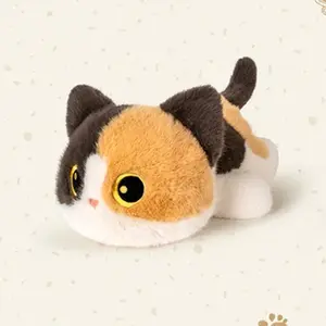 25cm Black Siamese Cat Plush Stuffed Toy - Fluffy, Tactile, Lifelike Cartoon Kitten Doll with Artificial Touch, Ideal Birthday Gift for Kids, Plush Stuffed Toys, Fluffy Stuffed Toys