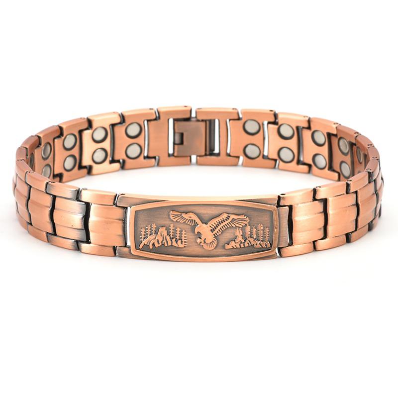 Men's Eagle Carved Alloy Bracelets - Vintage Bohemian Design, Stylish Stacking or Couple's Wristwear for Daily Use | A Fashionable Gift for Him
