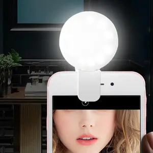 Compact Phone LED Light, Mini LED Fill Light, USB Selfie Ring Light for Cellphone Camera Laptop, Selfie Accessories Fill Lamp, Phone Selfie Light Clip, Portable Selfie Light