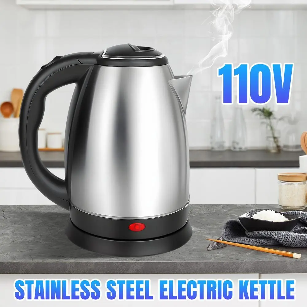 【Black Friday】2.0L Electric Kettle, 110V 1000W Fast Boiling, One-Touch Lid, Leak-Proof Spout & Comfort Handle, Perfect for Home, Office & Dorm, Power Cord Included