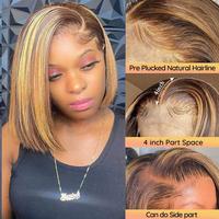13*4 Bob Wigs 12 Inch (Ombre Blonde)
