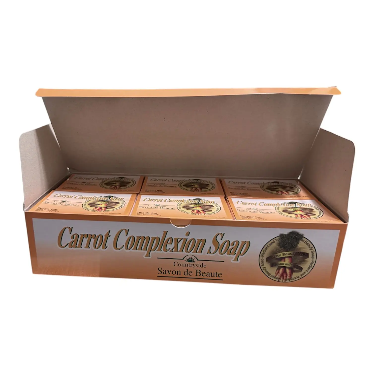 Carrot complexion soap pack of 12