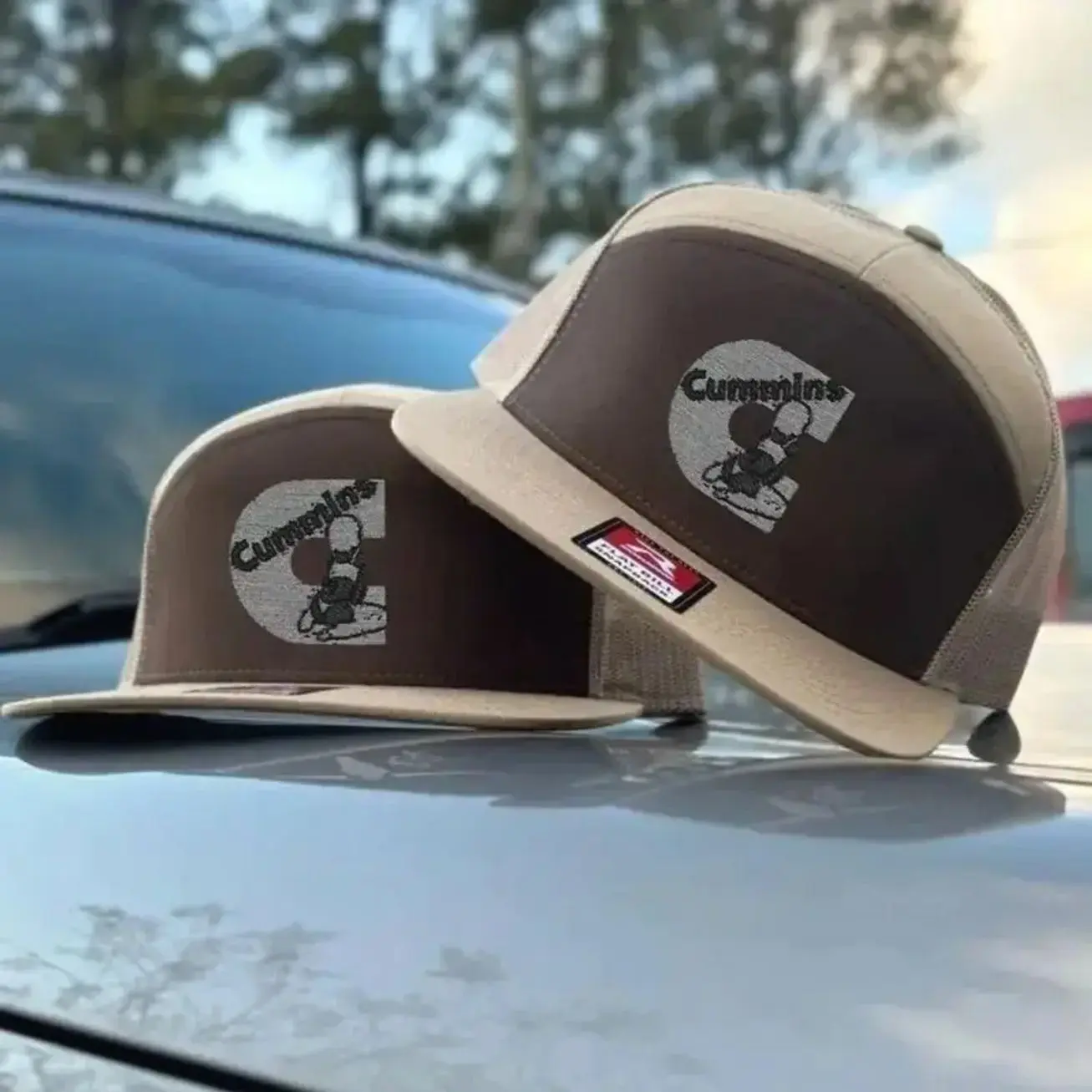 Old School Cummins Girl Trucker Hat | Embroidered Mesh Snapback Cap and Partying Vintage Gift For Him and Adjustable Fit for Men and Women