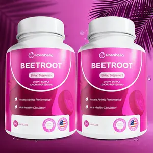 2x Rosabella Organic Beetroot Capsules (1300mg) for Blood Flow & Heart Health