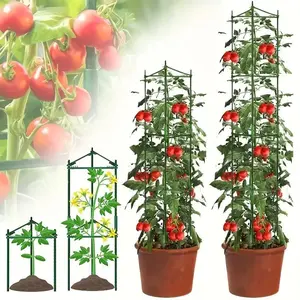 Tomato Cage, 1 Set Multifunctional Tomato Climbing Vegetables Growing Support Frame, Plant Support Frame for Climbing Vegetables, Garden Supplies, Garden Obelisk Trellis