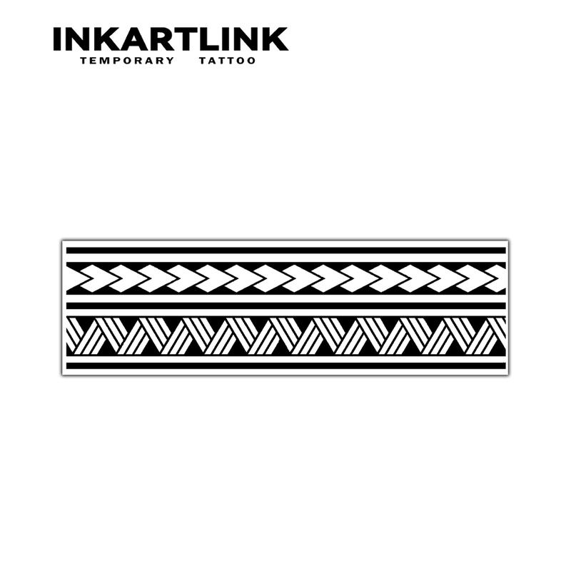 INKARTLINK Tattoo Tech, 2 Sheets Large Semi Permanent Tattoo, Adult Art Design Temporary Tattoos, Lasts 1-2 Weeks, Waterproof, Realistic Look, No Adhesive, No Reflection (Closed Loop 2)