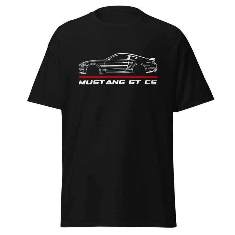 Premium T-Shirt For Mustang GT CS 2020 Cal Special Car Enthusiast Grandpa Dad Son Birthday Gift Men's Tee Classic Cotton