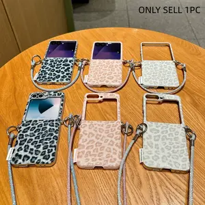 Foldable Phone Case for Samsung Zflip5/zflip6/z Flip7 Fe, Cute Rhinestone Design, Durable Daily Use Protector, Perfect Fit