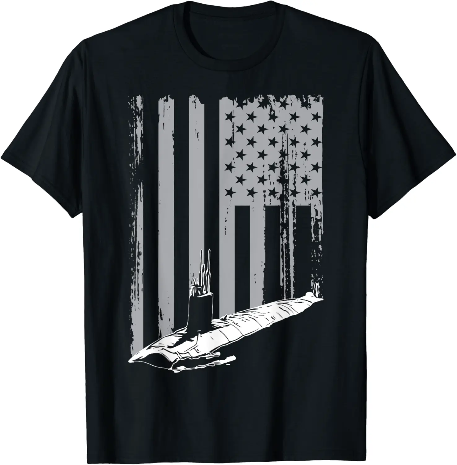 American Submariner Flag Patriotic Submarine Veteran T-Shirt - Elizabethtej Shop 73B0CK4YCCM5