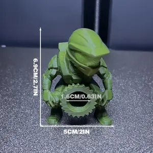 Halo Butt Master Toothpaste Squeezer 3D Printed Spartan Warrior Shape Daily Use Humor Gadget for Bathroom Toothbrush Organizer Unique Design Functional and Amusing