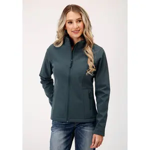 Womens Heather Grey Soft Shell Tech Jacket