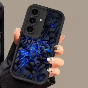 Phone Case - Fashion Blue Light Rock New Phone Case for Samsung Galaxy S25Ultra/S25Plus/S25/S24Ultra/S24Plus/S24Fe/S24/S23Ultra/S23Fe/S23/S23+/S22Ultra/S22/S22+/S21Ultra/S21Fe/A73/A72/A71/A70/A56/A55/A54/A53/A52/A35/A34/A33/A32/A31/A25/A24/A23/A15 F