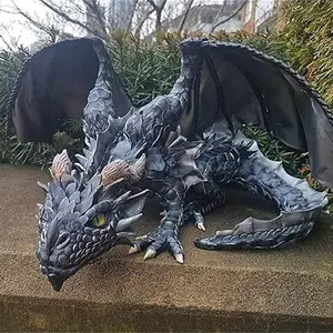 Gothic Style Dragon Statue, Modern Desktop Ornament, Creative Decoration Craft, Desk Decorative Statue for Home Office, Room Decor