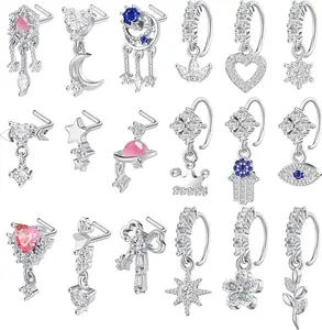 20G Charmed Unisex Nose Rings - Sets