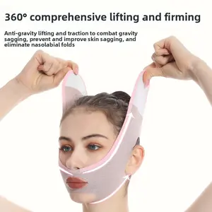 Face Shaping Mask, Elastic Sleep Band for Lifting Nasolabial Folds, Face Slimming Tool, Improves Double Chin, Prevents Sagging, and Tightens Skin