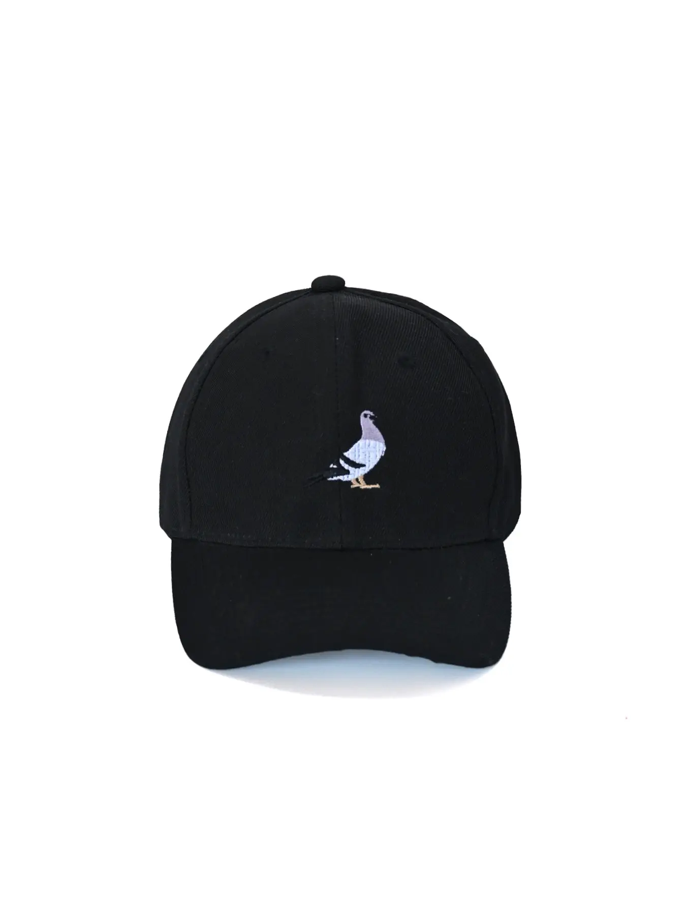 Simple Japanese Style Pigeon Embroidery Baseball Cap, Pure, Fresh Floral Stitching, Versatile and Durable, Student Commute Street Sun Protection Hat, Casual Hat, Embroidered Cap