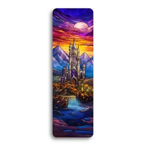 Stained Glass Castle (Translucent) - UV Printed Acrylic Bookmark