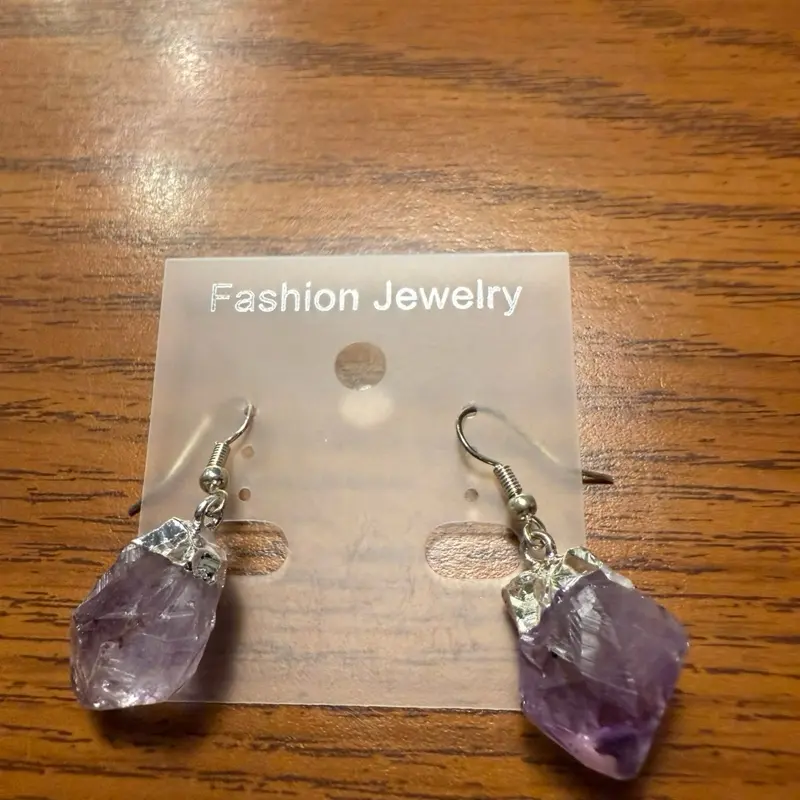 Fashion Jewelry Real Gemstone Handcrafted Earrings Unakite Rhodonite Red Coral Carnelian Zebra Moonkite Amazonite Lapis Lazuli Sodalite Fluoride Green Adventurine Amethyst Chakra White Cat Eye