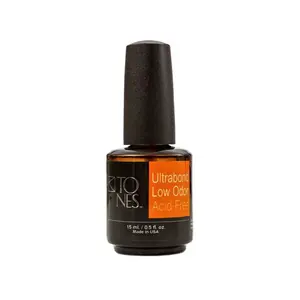 Tones Pro Ultrabond Primer Solution - 15ml Acid-Free Low Odor Formula for Strong Adhesion & No Lift Nail Prep for Acrylic & Gel Nails - Flawless.