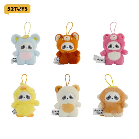 52TOYS Panda Roll The Zoo In Hands Series Plush Keychain  Kawaii Creative Gift Room Decor Desktop Decoration Gift for  Birthday Party backtoschool