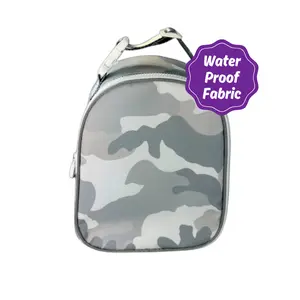 Water Resistant Gumdrop Lunch Bag - Grey Camo